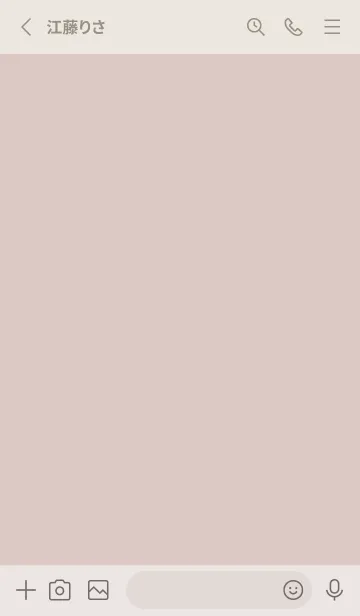 [LINE着せ替え] 超シンプル18<ブラウン>の画像2