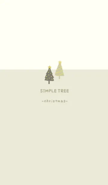 [LINE着せ替え] SIMPLE TREE -クリスマス- グリーンの画像1