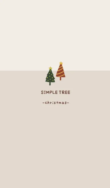 [LINE着せ替え] SIMPLE TREE -くすみクリスマスカラー-の画像1