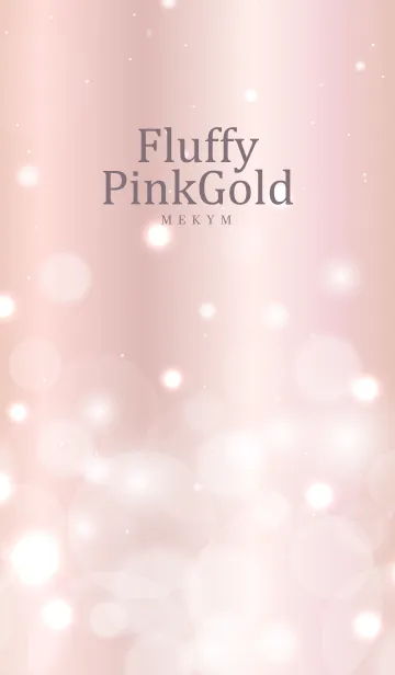 [LINE着せ替え] Fluffy Pink Gold-HEART 24の画像1