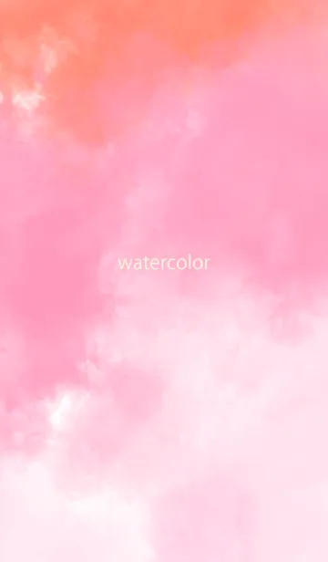 [LINE着せ替え] watercolor pink&orange 15の画像1