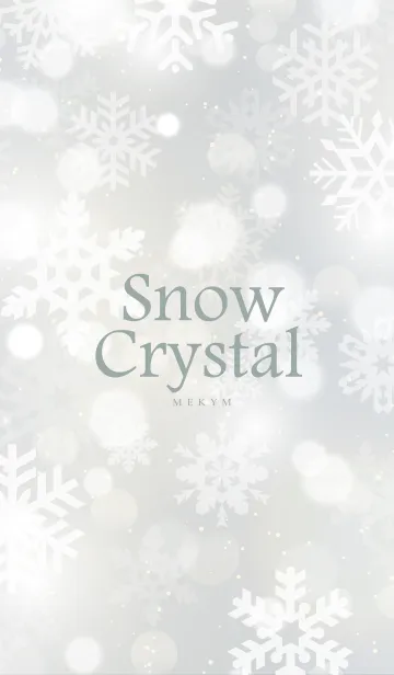 [LINE着せ替え] Snow Crystal-WHITE.MEKYM 12の画像1