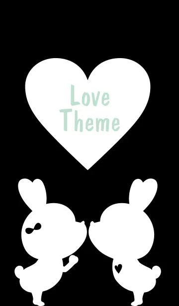 [LINE着せ替え] LOVE THEME Black and White 72の画像1