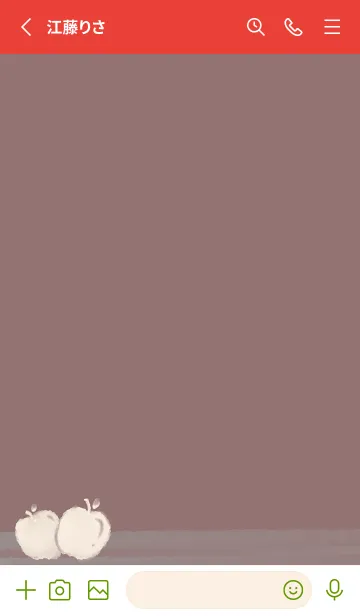 [LINE着せ替え] Smudged apple-gray red (Red4)の画像2