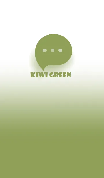 [LINE着せ替え] Kiwi Green & White Theme V.3 (JP)の画像1