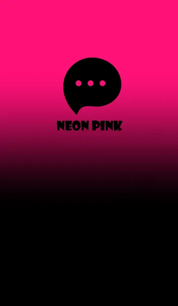 [LINE着せ替え] Black & Neon Pink Theme V3 (JP)の画像1