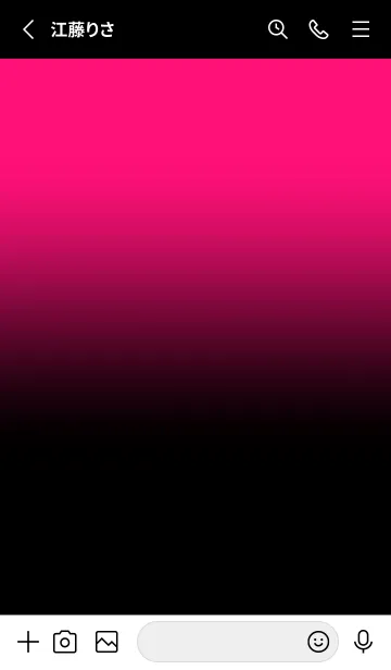 [LINE着せ替え] Black & Neon Pink Theme V3 (JP)の画像2