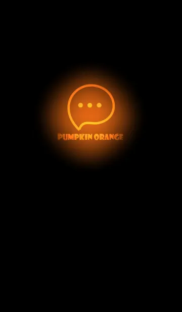 [LINE着せ替え] Pumpkin Orange Neon Theme V3 (JP)の画像1