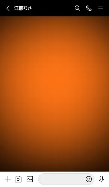 [LINE着せ替え] Pumpkin Orange Neon Theme V3 (JP)の画像2