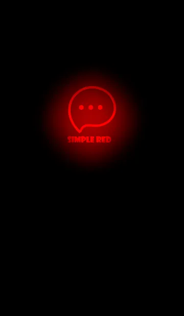 [LINE着せ替え] Red Neon Theme V3 (JP)の画像1