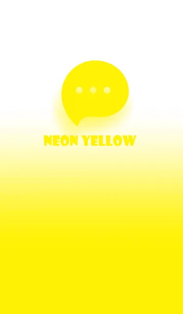 [LINE着せ替え] Neon Yellow & White Theme V.3 (JP)の画像1