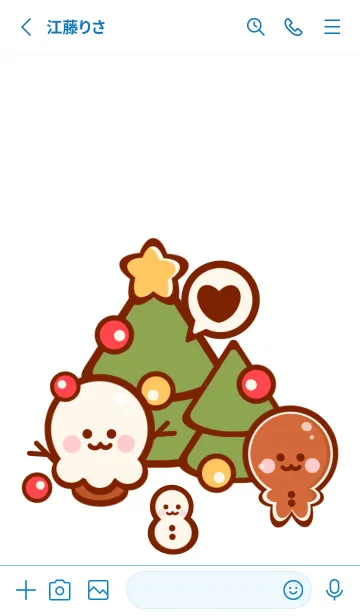 [LINE着せ替え] Christmas sweets 4 :)の画像2