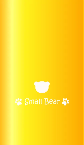 [LINE着せ替え] Small Bear *GLOSSYYELLOW*の画像1