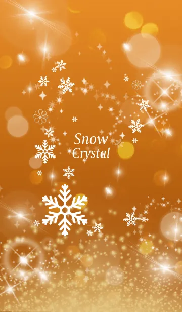 [LINE着せ替え] オレンジ : Crystal Snowの画像1