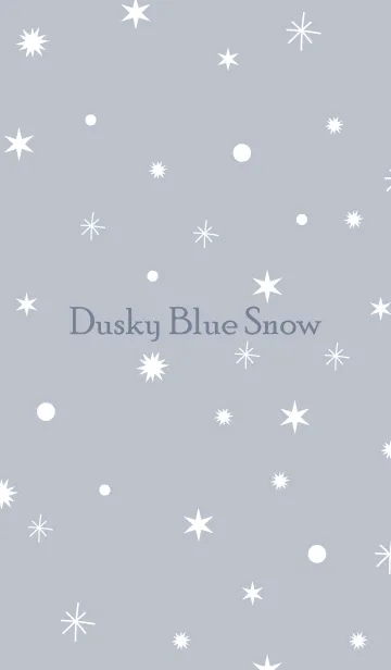 [LINE着せ替え] Dusky Blue Gray Snow.MEKYM 4の画像1
