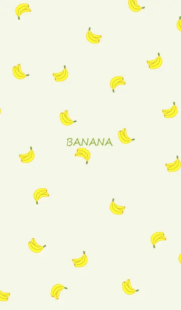 [LINE着せ替え] バナナ総柄 /Greenの画像1