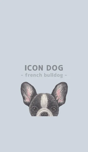 [LINE着せ替え] ICON DOG - フレンチブルドッグ - BL/06の画像1