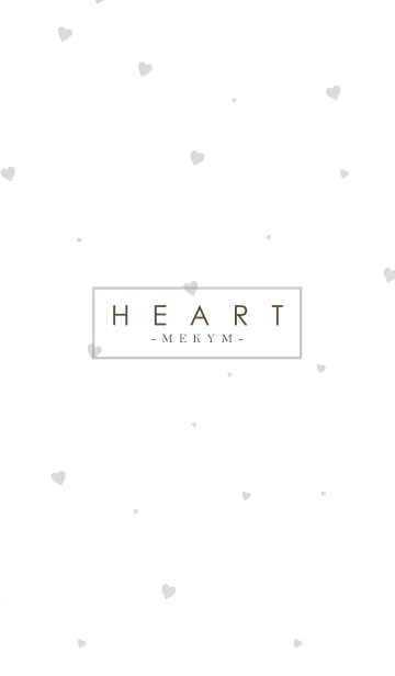 HEART GRAY-SIMPLE.MEKYM 10のLINE着せ替え