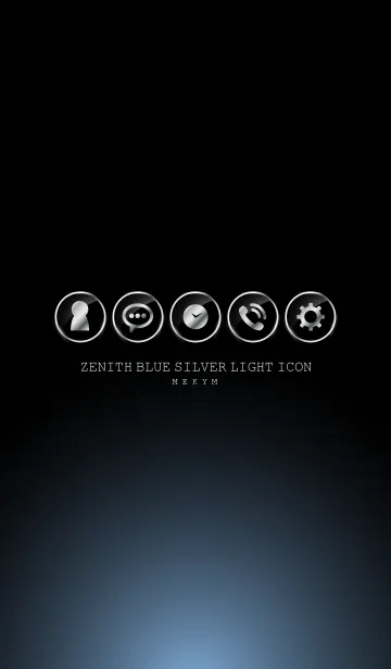 [LINE着せ替え] SILVER LIGHT ICON THEME -Zenith Blue-の画像1