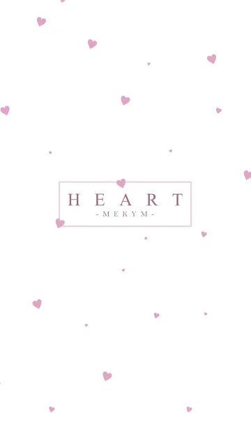 [LINE着せ替え] HEART PINK-SIMPLE.MEKYM 10の画像1