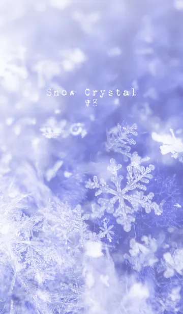[LINE着せ替え] 雪の結晶 #8の画像1
