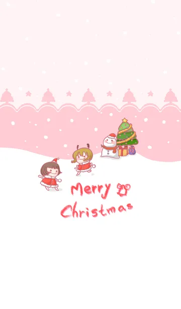 [LINE着せ替え] Christmas Carnival - Pink (pi3)の画像1