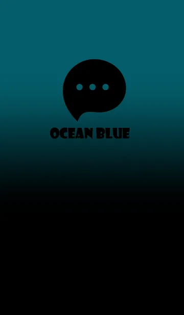 [LINE着せ替え] Black & Ocean Blue  Theme V3 (JP)の画像1