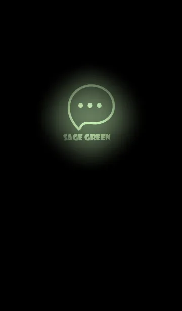 [LINE着せ替え] Sage Green Neon Theme V3 (JP)の画像1