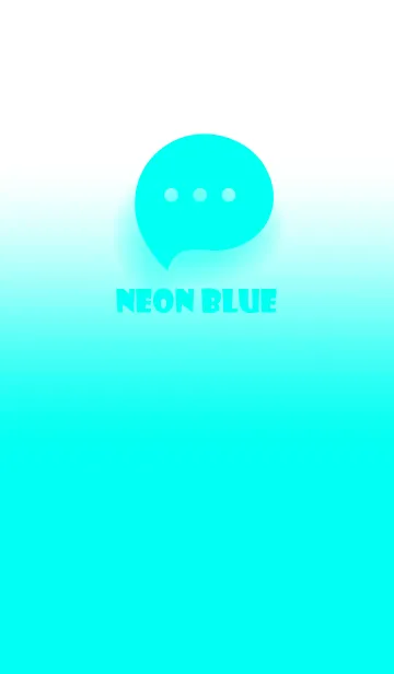 [LINE着せ替え] Neon Blue & White Theme V.3 (JP)の画像1