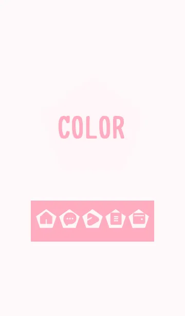 [LINE着せ替え] pink color I14の画像1