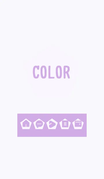 [LINE着せ替え] purple color I12の画像1