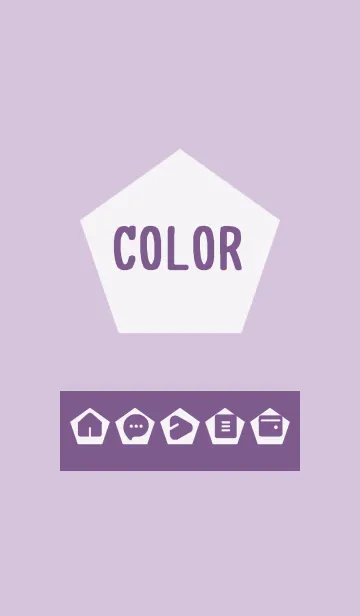 [LINE着せ替え] purple color I15の画像1