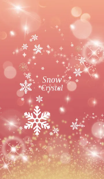 [LINE着せ替え] ベージュとピンク : Crystal Snowの画像1