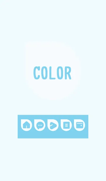 [LINE着せ替え] blue color J13の画像1