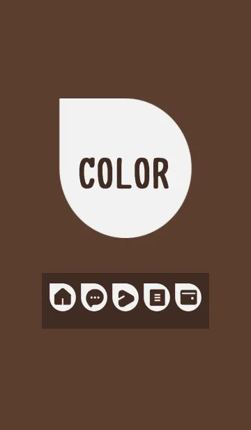 [LINE着せ替え] brown color J11の画像1