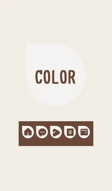 [LINE着せ替え] brown color J12の画像1