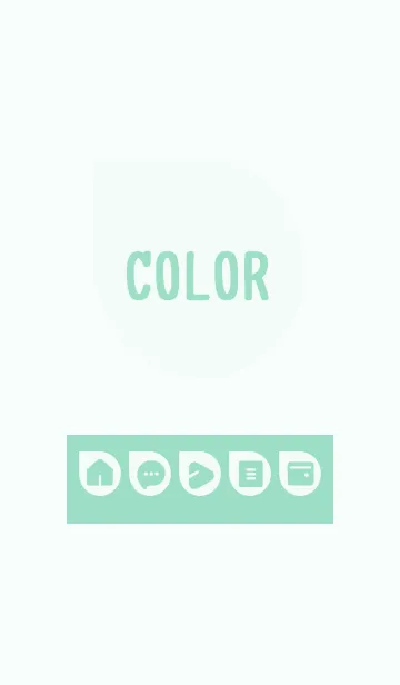 [LINE着せ替え] green color J25の画像1