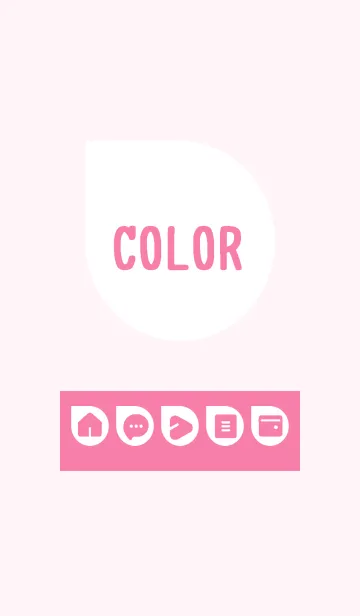 [LINE着せ替え] pink color J11の画像1