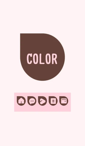 [LINE着せ替え] pink color J13の画像1