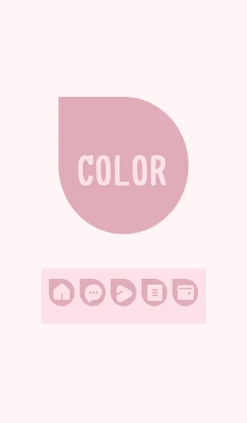 [LINE着せ替え] pink color J15の画像1