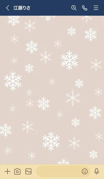 [LINE着せ替え] 雪の結晶 大人8の画像2
