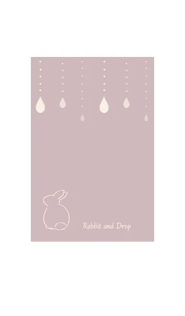 [LINE着せ替え] 兎と星 -くすみピンク-の画像1