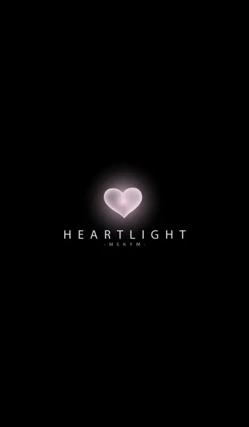 [LINE着せ替え] HEART LIGHT-BLACK 10の画像1