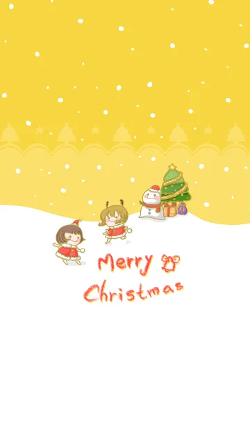 [LINE着せ替え] christmas carnival- Banana Yellow (ye1)の画像1