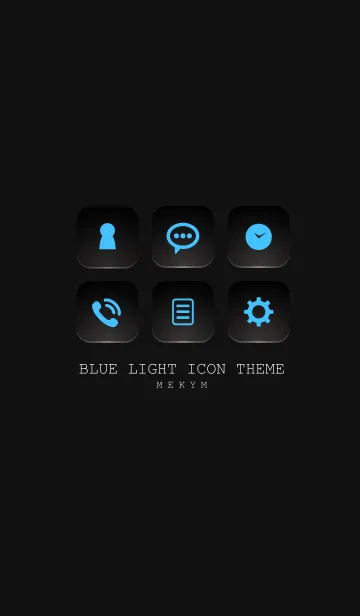 [LINE着せ替え] BLUE LIGHT ICON THEME-SWITCH 12の画像1