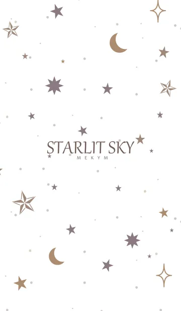 [LINE着せ替え] STARLIT SKY-WHITE 22の画像1
