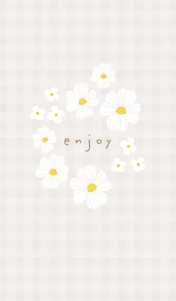 [LINE着せ替え] お花のホワイトリース17の画像1