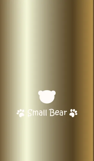 [LINE着せ替え] Small Bear *GOLD 3*の画像1