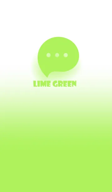 [LINE着せ替え] Lime green & White Theme V.3 (JP)の画像1
