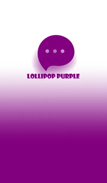 [LINE着せ替え] Lollipop purple & White Theme V.3 (JP)の画像1